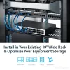 StarTech.com 1U serverinė lentyna – universali ventiliuojama konsolinė lentyna 19 colių tinklo įrangos stovui ir spin tai – tvirtas plienas, svorio talpa 20 kg – 10 colių gylio lentyna, juoda