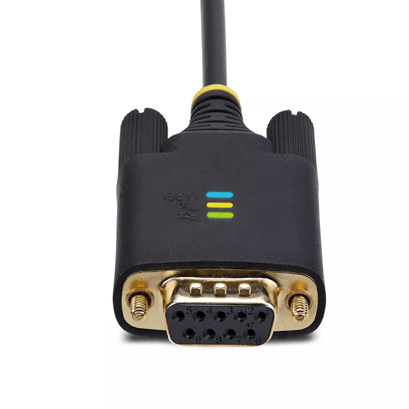 StarTech.com 2 m USB į Null Modem serijinį adapterio kabelį, COM išlaikymas, FTDI, USB-A į DB9 RS232, keičiami DB9 varžtai/veržlės, Windows/macOS/Linux