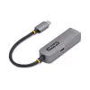 StarTech.com USB-C iki Ethernet adapteris 2,5GbE, 100W PD perdavimas, NBASE-T NIC, USB 3.0 Type-C 2,5/1G kelių greičių tinklas, suderinamas su Thunderbolt, Windows ir Mac