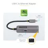 StarTech.com USB-C iki Ethernet adapteris 2,5GbE, 100W PD perdavimas, NBASE-T NIC, USB 3.0 Type-C 2,5/1G kelių greičių tinklas, suderinamas su Thunderbolt, Windows ir Mac