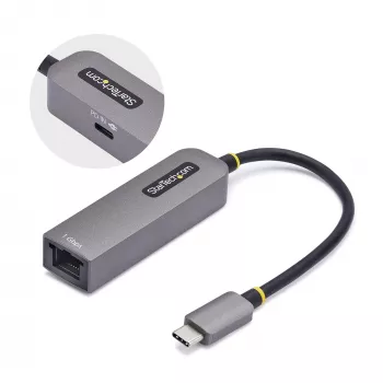 StarTech.com USB-C į Ethernet adapteris, 100W PD pralaidumas, USB 3.0, 1 Gbps, Thunderbolt suderinamas