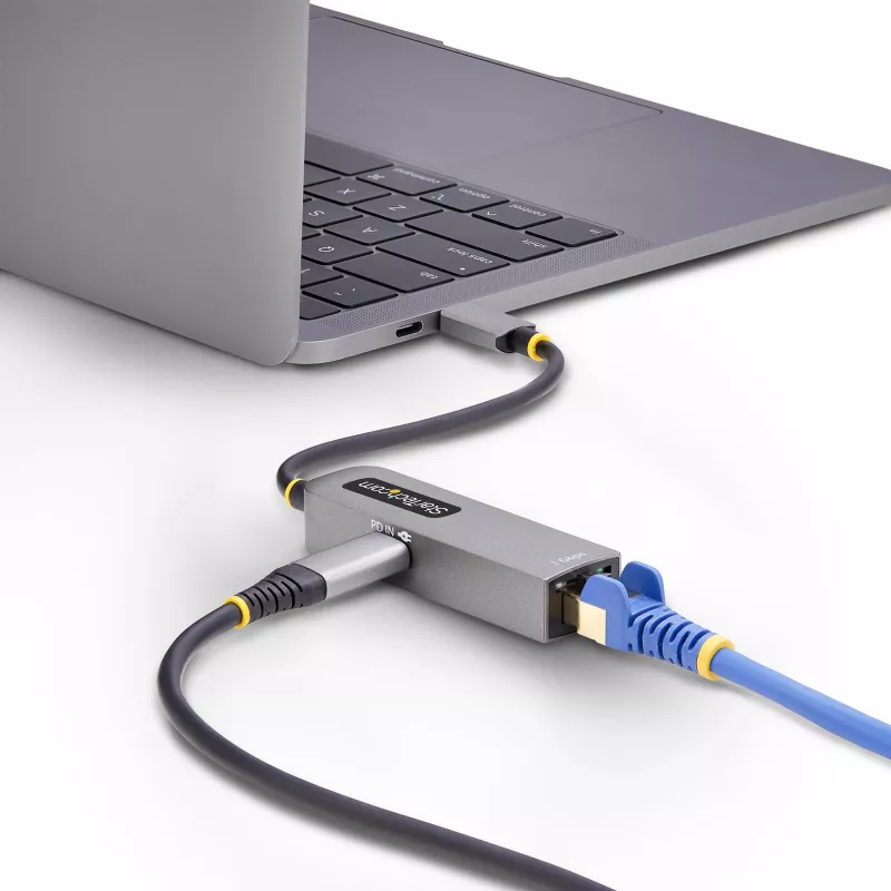 StarTech.com USB-C į Ethernet adapteris, 100W PD pralaidumas, USB 3.0, 1 Gbps, Thunderbolt suderinamas
