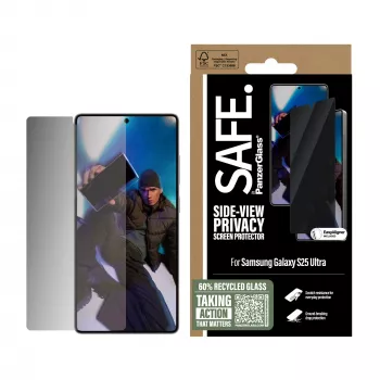 PanzerGlass SAFE.® privatumo ekrano apsauga Samsung Galaxy S25 Ultra | Ultra-Wide Fit su EasyAligner