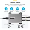 StarTech.com 4 prievadų kelių įrenginių USB-C įkroviklis, 240W bendra, vienas prievadas 140W EPR, PD 3.1, sraigtiniai fiksavimo prievadai, skirtas posėdžių salėms, su laikikliu montavimui ant paviršiaus