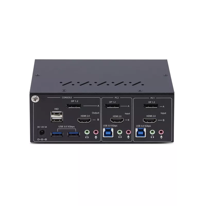 StarTech.com P2ADDH462-KVM-SWITCH KVM jungiklis juodas