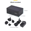 StarTech.com P2ADDH462-KVM-SWITCH KVM jungiklis juodas