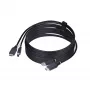 StarTech.com 10ft (3m) HDMI ir USB 5Gbps KVM kabelis, 4K 60Hz, HDMI 2.0 ir USB kombinuotas kabelis KVM jungikliams