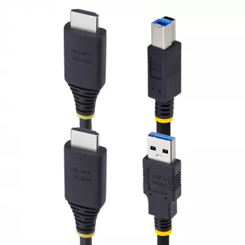 StarTech.com 10ft (3m) HDMI ir USB 5Gbps KVM kabelis, 4K 60Hz, HDMI 2.0 ir USB kombinuotas kabelis KVM jungikliams