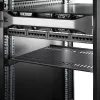 StarTech.com 1U ventiliuojama lentyna 19 inch serverio stovui – 20 kg talpa, 16 colių gylio, juoda