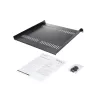 StarTech.com 1U ventiliuojama lentyna 19 inch serverio stovui – 20 kg talpa, 16 colių gylio, juoda