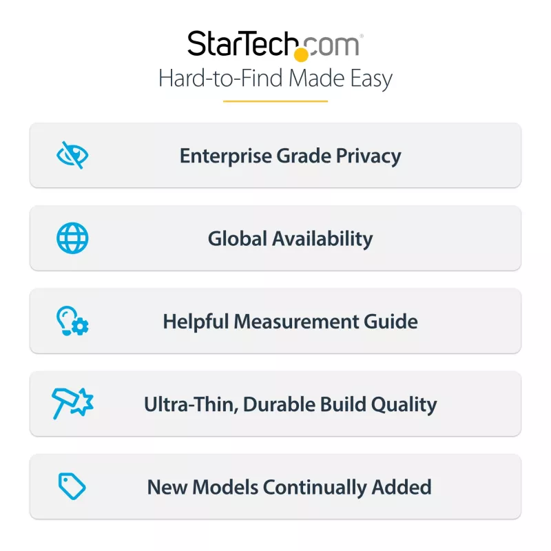 StarTech.com 4 krypčių privatumo ekrano apsauga, skirta 12,9 colių iPad Pro (3 kartos ir naujesniems), portretui / kraštovaizdžiui, liečiama, +/- 30° žiūrėjimo kampas, blokuoja iki 51% mėlynos šviesos, matinis paviršius