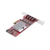 StarTech.com 4 prievadų USB Type-C PCIe kortelė, USB 3.2 10Gbps, USB-C PCI Express plėtinio kortelė, 4 nepriklausomi USB valdikliai, Windows/Linux/macOS, TAA atitinkanti