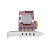StarTech.com 4 prievadų USB Type-C PCIe kortelė, USB 3.2 10Gbps, USB-C PCI Express plėtinio kortelė, 4 nepriklausomi USB valdikliai, Windows/Linux/macOS, TAA atitinkanti