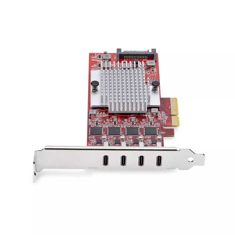 StarTech.com 4 prievadų USB Type-C PCIe kortelė, USB 3.2 10Gbps, USB-C PCI Express plėtinio kortelė, 4 nepriklausomi USB valdikliai, Windows/Linux/macOS, TAA atitinkanti