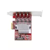 StarTech.com 4 prievadų USB Type-C PCIe kortelė, USB 3.2 10Gbps, USB-C PCI Express plėtinio kortelė, 4 nepriklausomi USB valdikliai, Windows/Linux/macOS, TAA atitinkanti