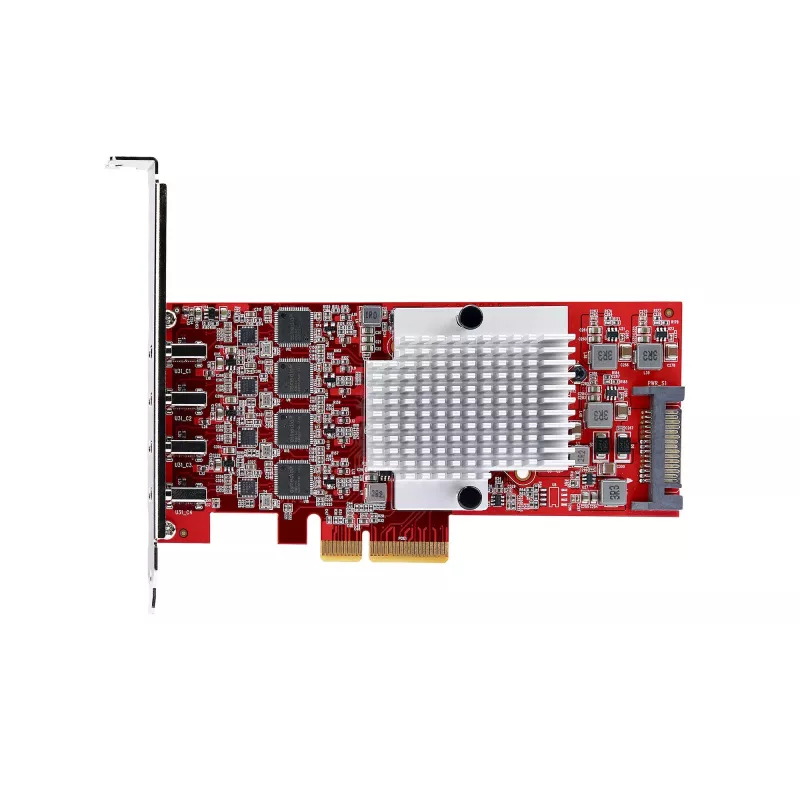 StarTech.com 4 prievadų USB Type-C PCIe kortelė, USB 3.2 10Gbps, USB-C PCI Express plėtinio kortelė, 4 nepriklausomi USB valdikliai, Windows/Linux/macOS, TAA atitinkanti