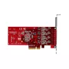 StarTech.com 4 prievadų USB Type-C PCIe kortelė, USB 3.2 10Gbps, USB-C PCI Express plėtinio kortelė, 4 nepriklausomi USB valdikliai, Windows/Linux/macOS, TAA atitinkanti