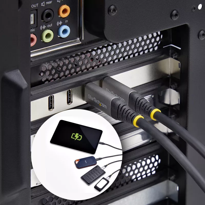 StarTech.com 4 prievadų USB Type-C PCIe kortelė, USB 3.2 10Gbps, USB-C PCI Express plėtinio kortelė, 4 nepriklausomi USB valdikliai, Windows/Linux/macOS, TAA atitinkanti