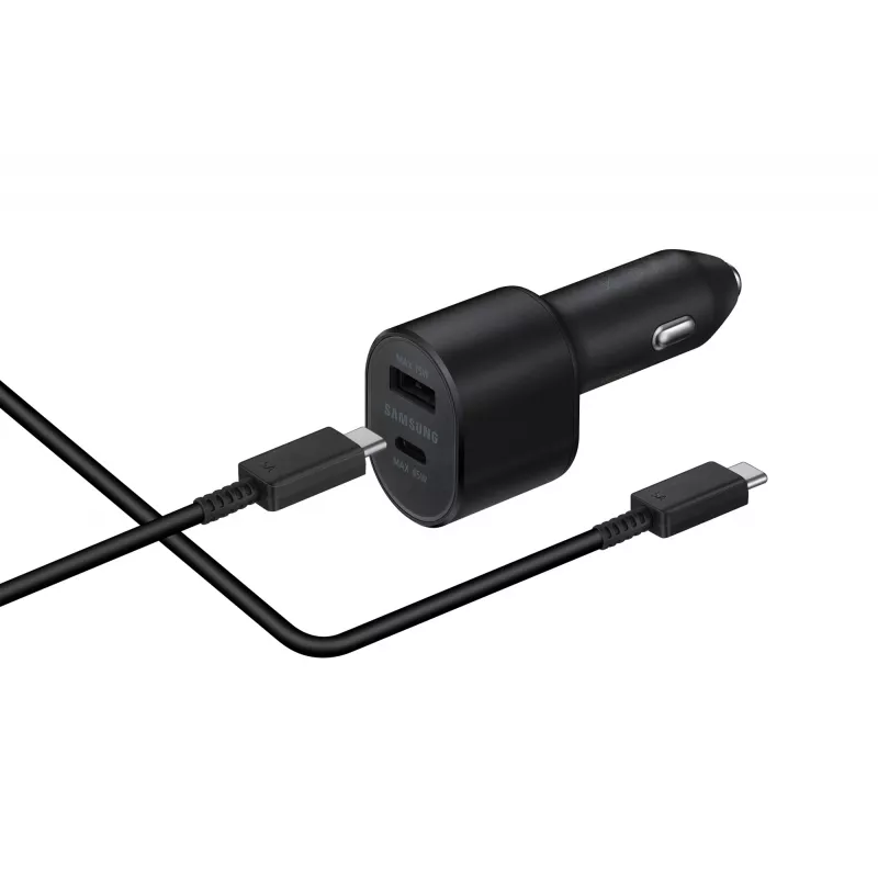Samsung EP-L5300XBEGWW automobilinis įkroviklis, juodas, su USB-C laidu, 60 W, greitas įkrovimas