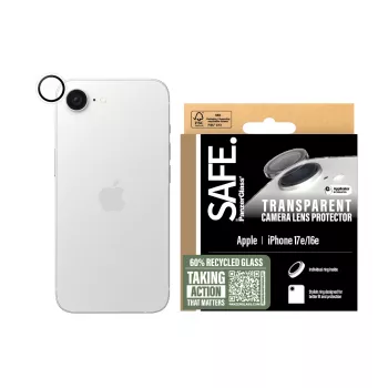 PanzerGlass SAFE. apsauginis fotoaparato lęšio gaubtuvas skaidrus iPhone 17e | 16e