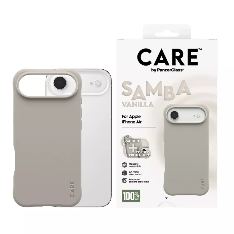 Dėklas PanzerGlass CARE Fashionable Case Samba Vanilla MagSafe iPhone 17 Air