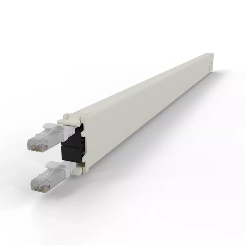 PATCHBOX patchbox.one CONE30UTPWH komutacinio kabelio kasetė, 30RU, Cat6a, UTP, balta