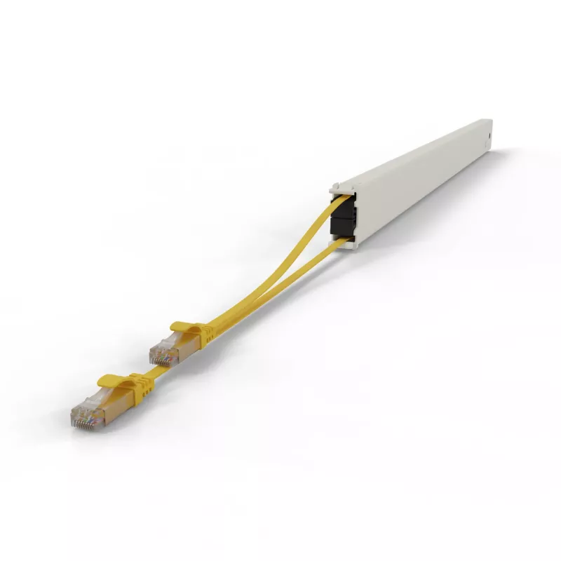 Tinklo laidas PATCHBOX CONE46UTPYL RJ-45 Cat6a 2,5 m geltonas
