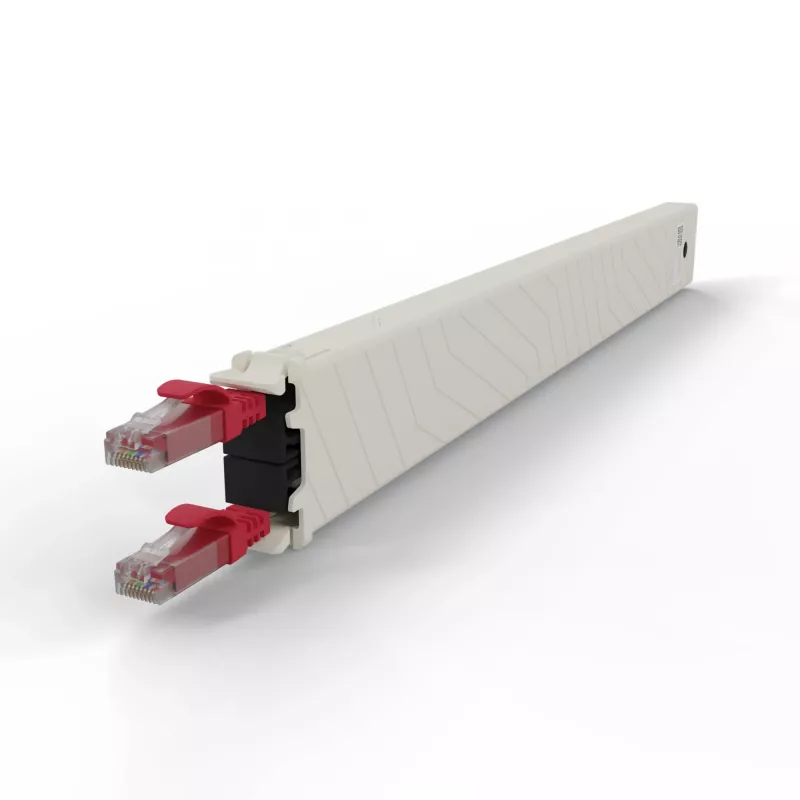 PATCHBOX .one CONEX8UTPRD 8RU Cat6a UTP ištraukiama varinė kasetė, raudona