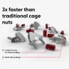 Varžtai ir veržlės PATCHBOX dvmnt50RD M6 aliuminis plienas 50 vnt