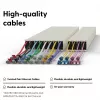Tinklo kabelis PATCHBOX PONEX8STPVI RJ-45 Cat6a 0,8 m Violetinis