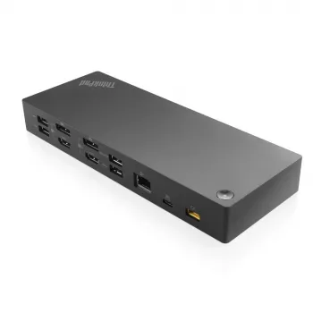 Lenovo 40AF0135UK dokavimo stotelė / USB 3.2 Gen 1 Type-C, juoda