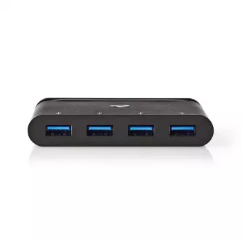 USB šakotuvas Nedis TCARF200BK USB 3.2 Gen 1 Type-C juodas