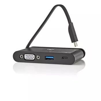 Nedis TCARF220BK USB-C dokas USB 3.2 Gen 1 juodas