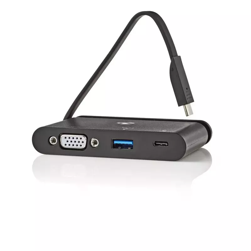 Nedis TCARF220BK USB-C dokas USB 3.2 Gen 1 juodas