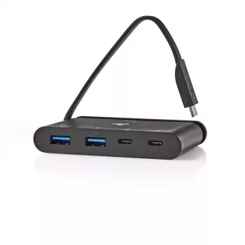 Nedis TCARF250BK USB 3.2 Gen 1 Type-C USB centras juodas