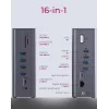 ICY BOX IB-DK2262AC Laidinis USB 3.2 Gen 1 (3.1 Gen 1) Type-C dokas, antracitas