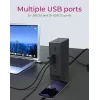 ICY BOX IB-DK2262AC Laidinis USB 3.2 Gen 1 (3.1 Gen 1) Type-C dokas, antracitas