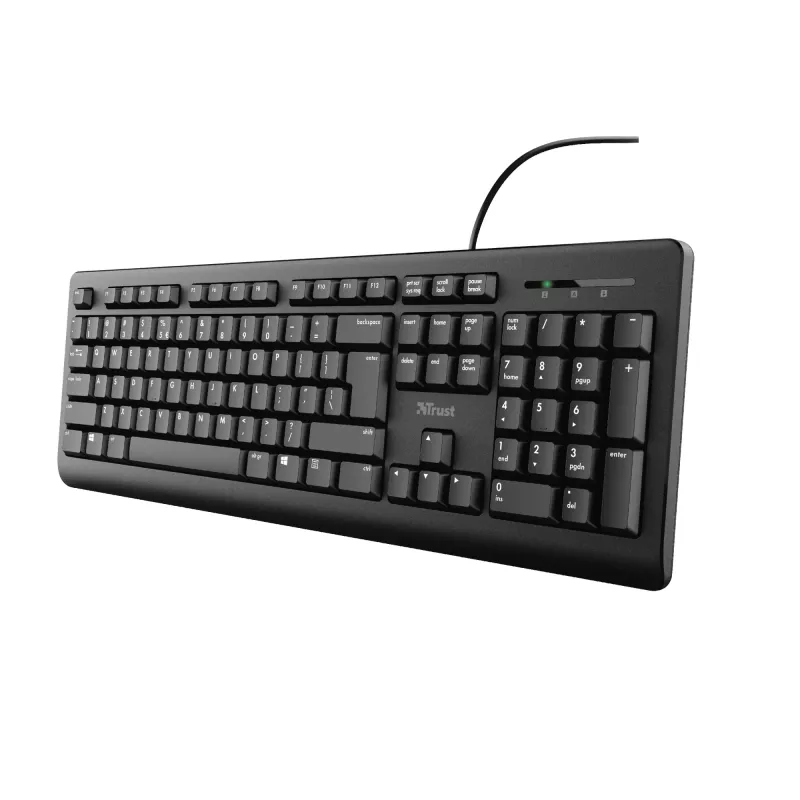 Trust TK-150 klaviatūra Office USB QWERTZ juoda