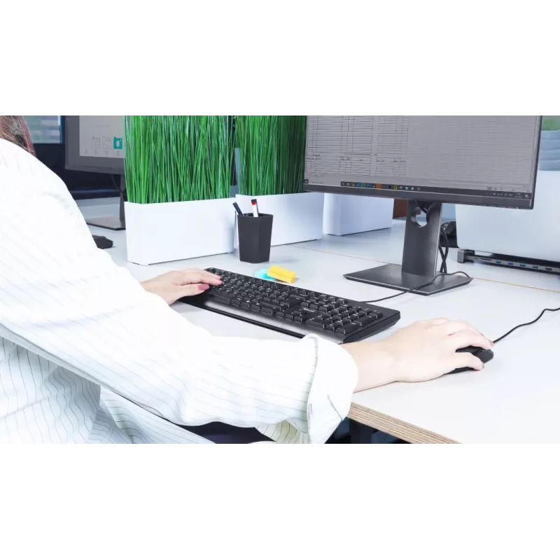 Trust TK-150 klaviatūra Office USB QWERTZ juoda