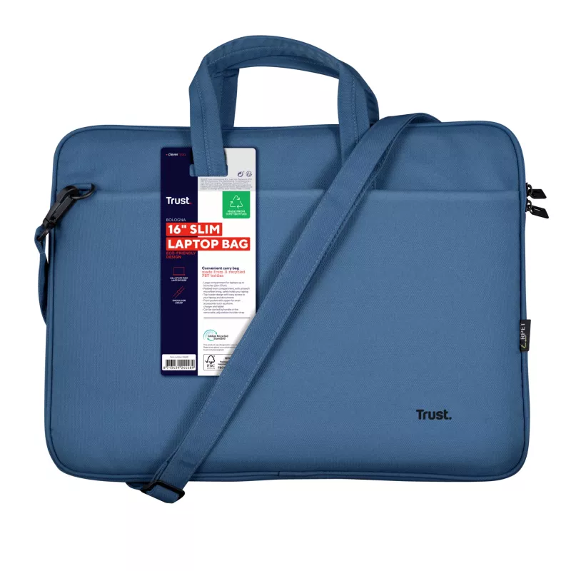 Trust Bologna 40.6 cm (16 inch) portfelis mėlynas