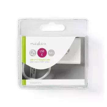 USB grafikos adapteris Nedis CCGB64651WT02 4K 3840 x 2160 Baltas