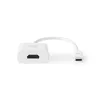 Nedis CCGB64651WT02 USB-C į HDMI adapteris USB 3.2 Gen1, 0,20 m, nikeliuotas, PVC, baltas