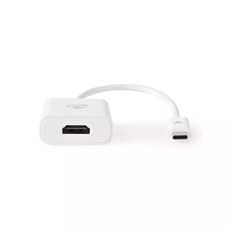 Nedis CCGB64651WT02 USB-C į HDMI adapteris USB 3.2 Gen1, 0,20 m, nikeliuotas, PVC, baltas