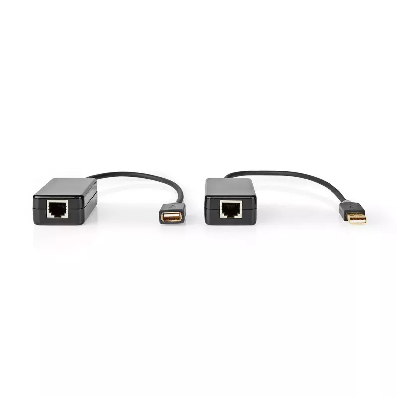 Nedis USB 2.0 aktyvus ilginimo adapteris A Kištukas – A Lizdas 50 m juodas