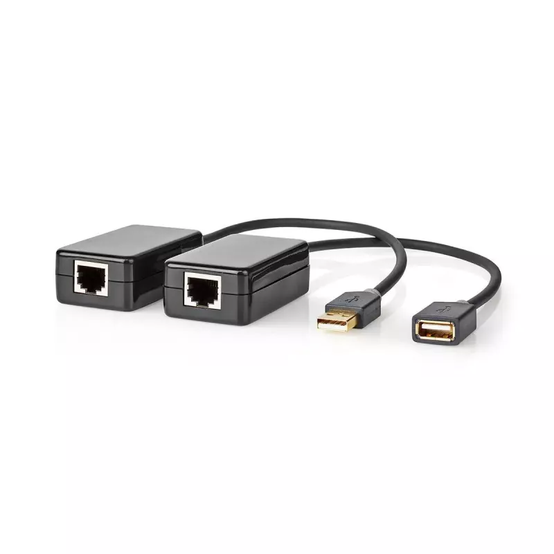 Nedis USB 2.0 aktyvus ilginimo adapteris A Kištukas – A Lizdas 50 m juodas