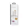 Nedis CCTB39300AL30 mobiliojo telefono kabelis, aliuminis, 3 m, USB A – Lightning