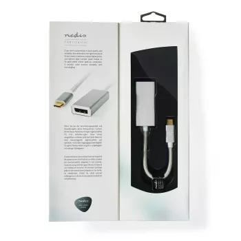 Nedis CCTB64450AL02 0.2 m USB Type-C – DisplayPort adapteris vaizdo kabeliui