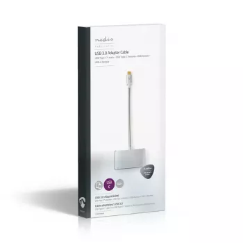 Dokavimo stotelė nešiojamam kompiuteriui Nedis CCTB64760AL02, aliuminis, 0,2 m laidas, 5 Mbit/s
