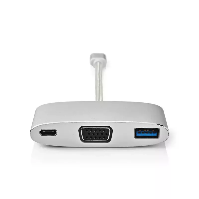 Dokavimo stotelė nešiojamam kompiuteriui Nedis CCTB64760AL02, aliuminis, 0,2 m laidas, 5 Mbit/s