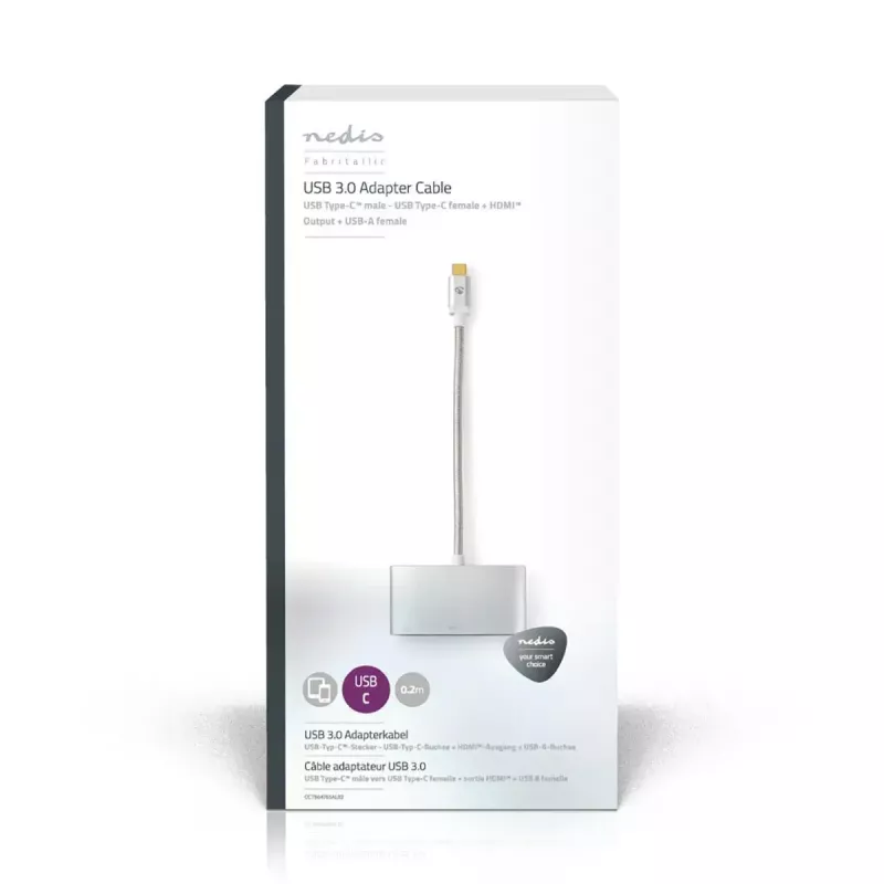 Dokavimo stotelė nešiojamam kompiuteriui Nedis CCTB64765AL02 Sidabrinė 5 Gbit/s